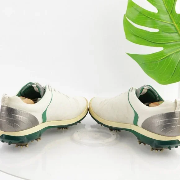 Ecco Mens Biom G2 Golf Shoes Size 43 9 Waterproof White Yak Sneakers Soft Spikes - Picture 9 of 13